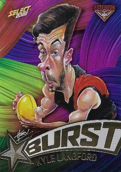 2022 Select AFL Footy Stars - Starburst Caricature - Paint #SBP18 Kyle Langford Front